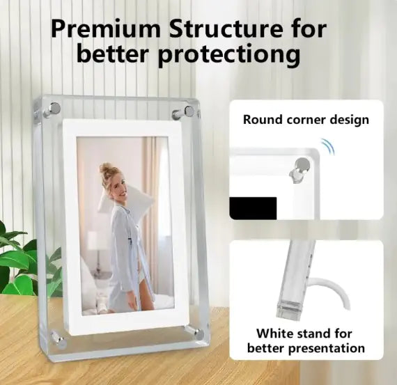 Acrylic 5 Inch 4GB IPS Screen Digital Photo Frame